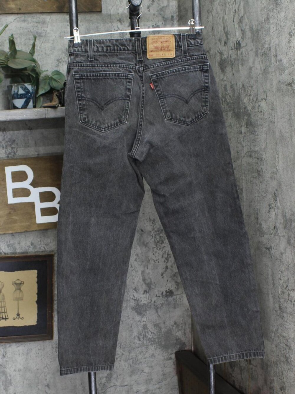 Levi'S Black Levi S Upcycle Baggy 550 Relaxed Fit Jeans Wash See - Picture 2 of 7